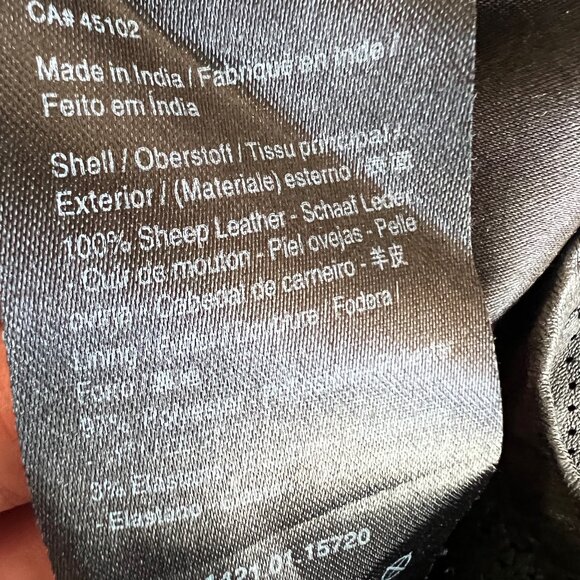 Leather Tee Shirt Maison Scoth Soda XS 1 perforated black real leather - Picture 12 of 12